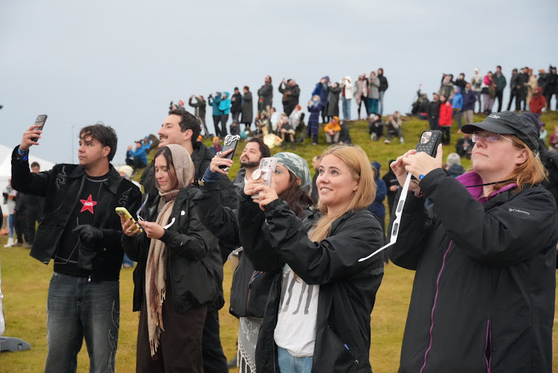 Crowd Watching Solar Eclipse