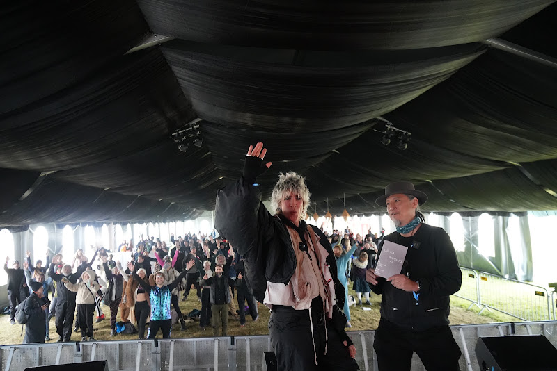 Speaker Addressing Festival Crowd