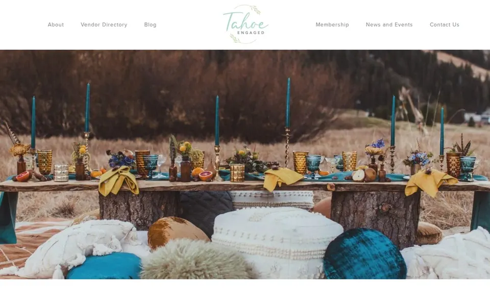 Tahoe Engaged wedding directory home page